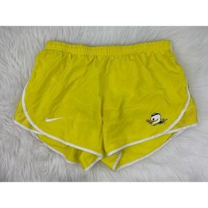 NIKE Dri-Fit Women's M Yellow University of Oregon Ducks Athletic Running Shorts